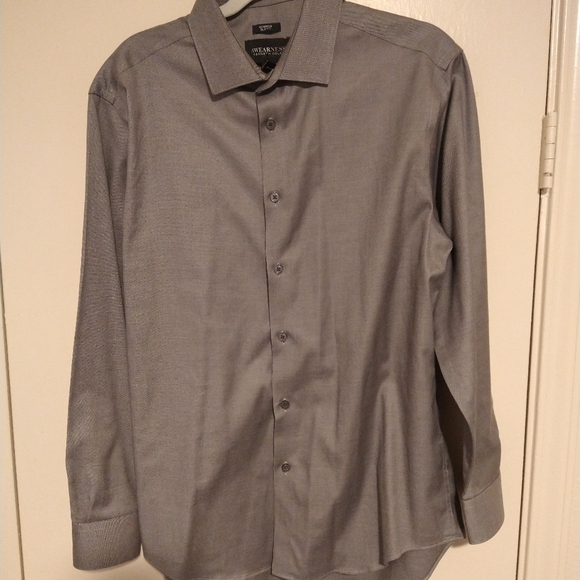 Awearness Kenneth Cole Non-Iron Slim Fit Button Up Dress Shirt Men's 16-32/33. - Picture 3 of 6